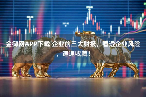 金御网APP下载 企业的三大财报，看透企业风险，速速收藏！