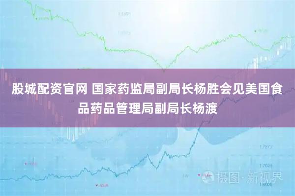 股城配资官网 国家药监局副局长杨胜会见美国食品药品管理局副局长杨渡